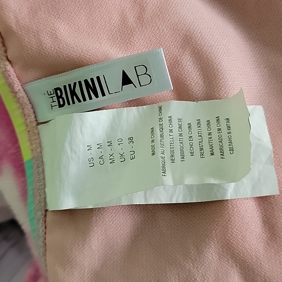The Bikini Lab Bikini Swimsuit Bathing Suit Medium Pool Beach Resort Top… - Picture 6 of 7